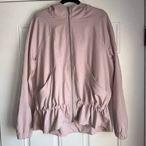 Lululemon Pack it Up Jacket size 12 Smoky Blush Pink with Hood/Windbreaker